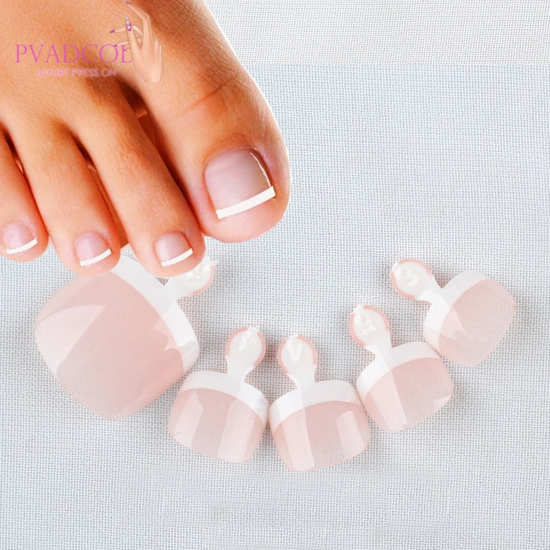 24pcs/pack False Toe Nails Full Cover Natural French Artificial Fake Toenail Acrylic Foot Nail Art Tips Manicure Tools
24pcs/pack False Toe Nails Full Cover Natural French Artificial Fake Toenail Acrylic Foot Nail Art Tips Manicure Tools
