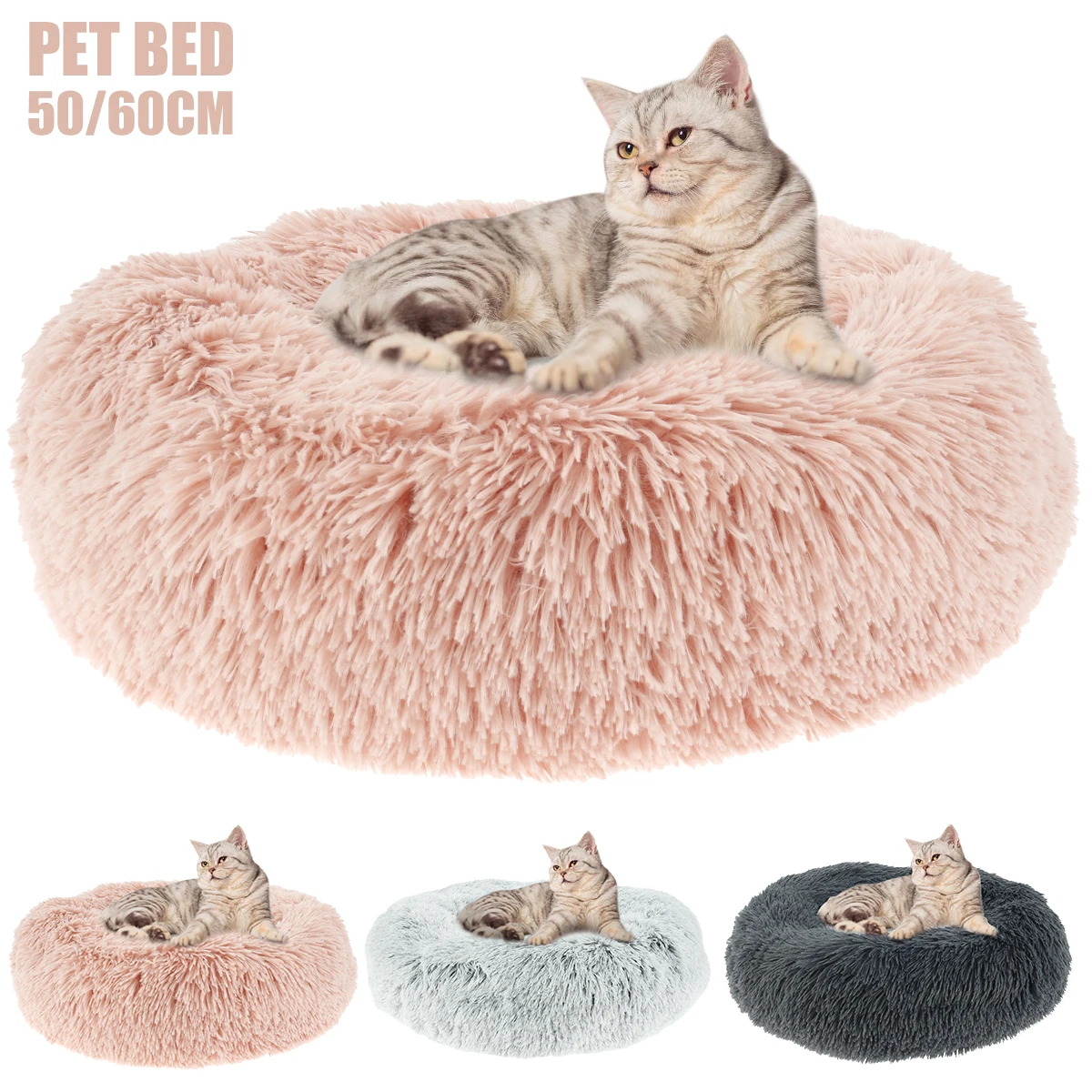 Dog Donut Bed Super Soft Pet Bed Winter Warm Sleeping Bag Washable Dog Cat Bed Mat House Nest Pet Cushion Cat Supplies 50/60cm
Dog Donut Bed Super Soft Pet Bed Winter Warm Sleeping Bag Washable Dog Cat Bed Mat House Nest Pet Cushion Cat Supplies 50/60cm