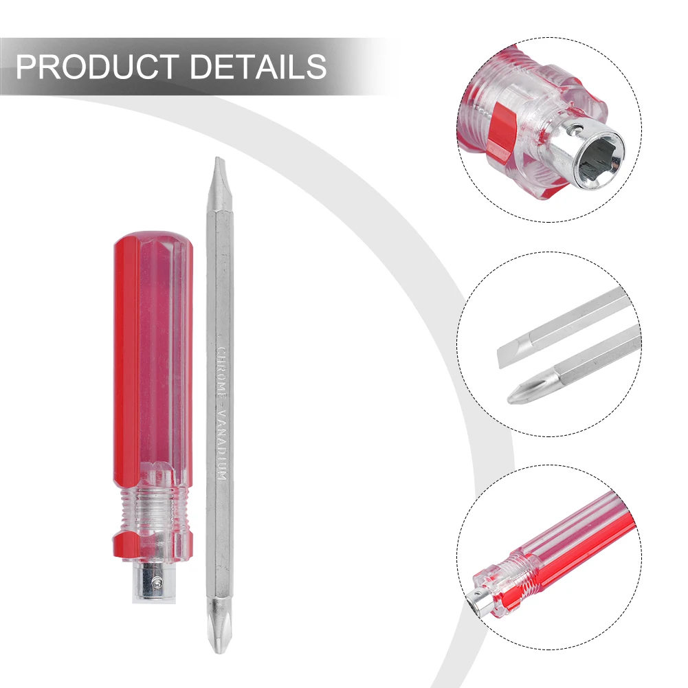 Plastic Screwdriver Double Head Screwdriver Double Head Screwdrivers Slotted Cross 1PC 2 Sides Precision Cutting Head
Plastic Screwdriver Double Head Screwdriver Double Head Screwdrivers Slotted Cross 1PC 2 Sides Precision Cutting Head
