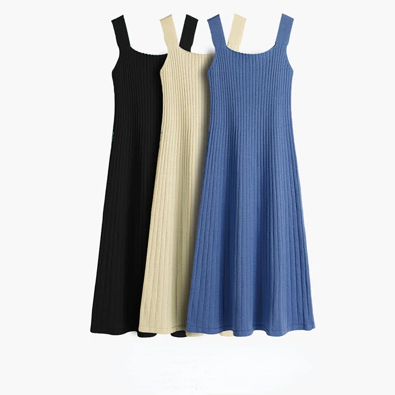 Вязаное платье, однотонное женское вязаное платье средней длины на бретелях, женские осенние платья, женское вязаное платье G94
Вязаное платье, однотонное женское вязаное платье средней длины на бретелях, женские осенние платья, женское вязаное платье G94