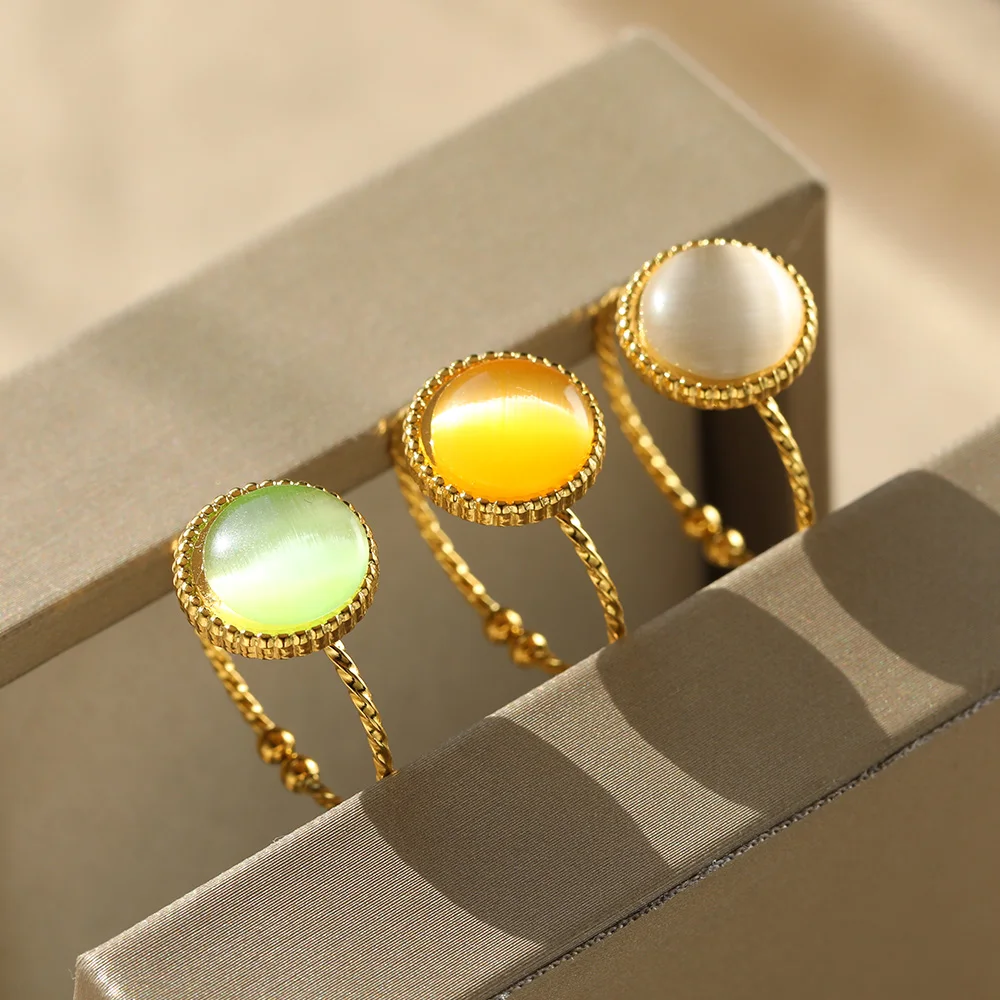 Trendy Opal Rings Irregular Green Blue Natural Stone Ring For Women Stainless Steel Aesthetic Ring Vintage Wedding Jewelry Gift
Trendy Opal Rings Irregular Green Blue Natural Stone Ring For Women Stainless Steel Aesthetic Ring Vintage Wedding Jewelry Gift