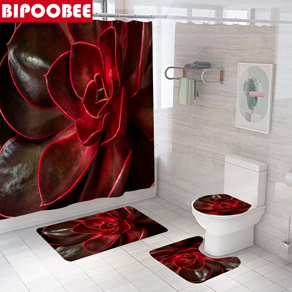 Beautiful Plant Flowers Toilet Cover Lid Bathroom Curtains Waterproof Polyester Shower Curtain Bath Mat Rugs Non-slip Carpet
Beautiful Plant Flowers Toilet Cover Lid Bathroom Curtains Waterproof Polyester Shower Curtain Bath Mat Rugs Non-slip Carpet