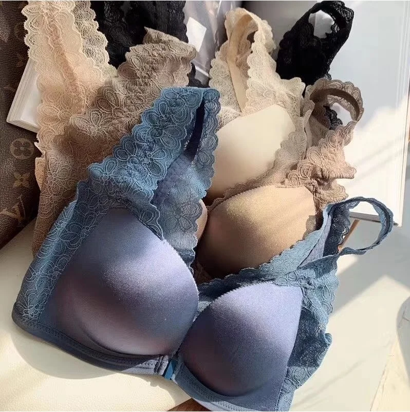 A generation a-c front buckle underwear, small chest, flat chest, gathered upper support, adjustable rimless lace back bra
A generation a-c front buckle underwear, small chest, flat chest, gathered upper support, adjustable rimless lace back bra