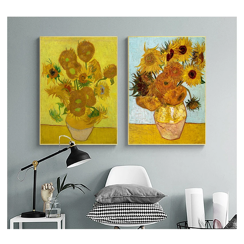 Vincent Van Gogh Golden Sunflower Poster Print Floral Vase Oil Painting Canvas Art Modern Wall Picture for Living Room
Vincent Van Gogh Golden Sunflower Poster Print Floral Vase Oil Painting Canvas Art Modern Wall Picture for Living Room