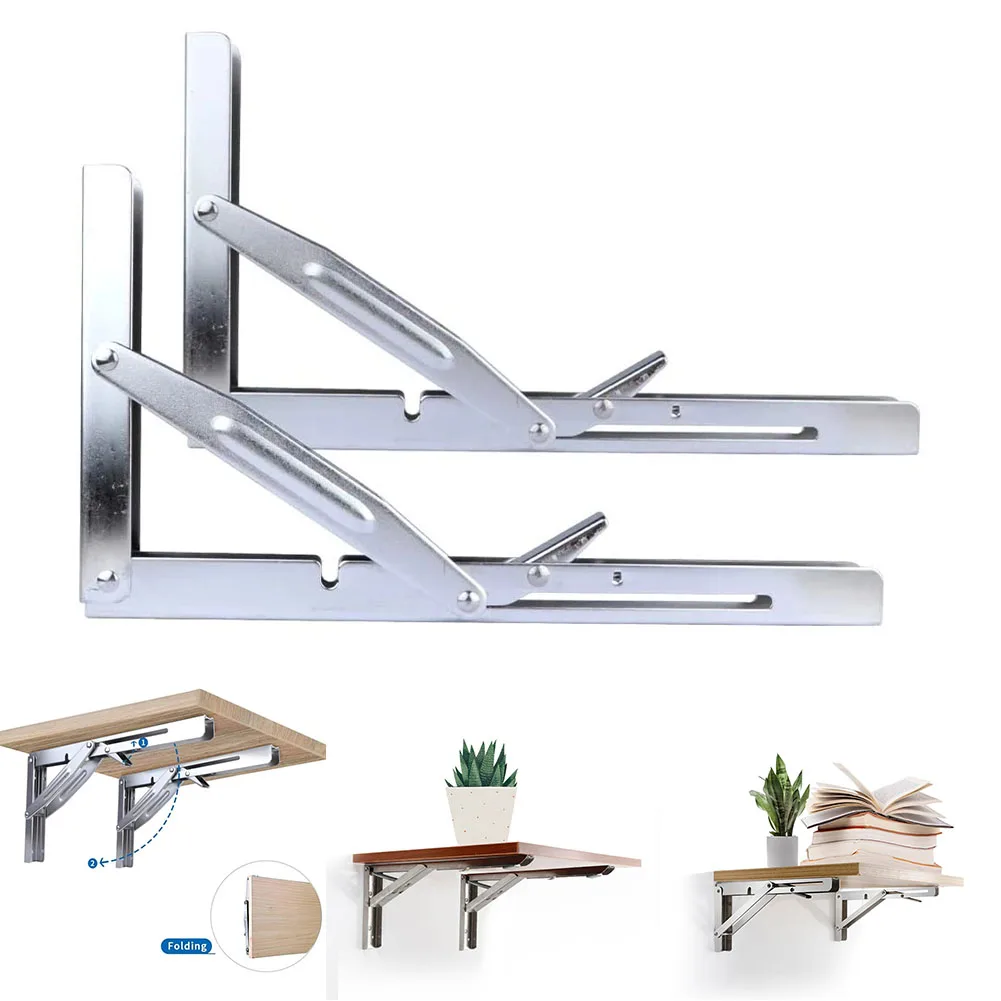 2pcs 12\" Car Helf Workbench Brackets Folding Shelf Brackets Stainless Steel Folding Shelves Stands Car Accessories
2pcs 12\" Car Helf Workbench Brackets Folding Shelf Brackets Stainless Steel Folding Shelves Stands Car Accessories