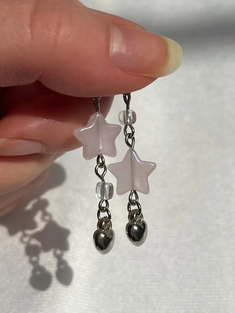 star silver earrings | grunge jewelry • grunge earrings • y2k earrings • goth trendy edgy alt cottage fairy punk dangle & drop
star silver earrings | grunge jewelry • grunge earrings • y2k earrings • goth trendy edgy alt cottage fairy punk dangle & drop
