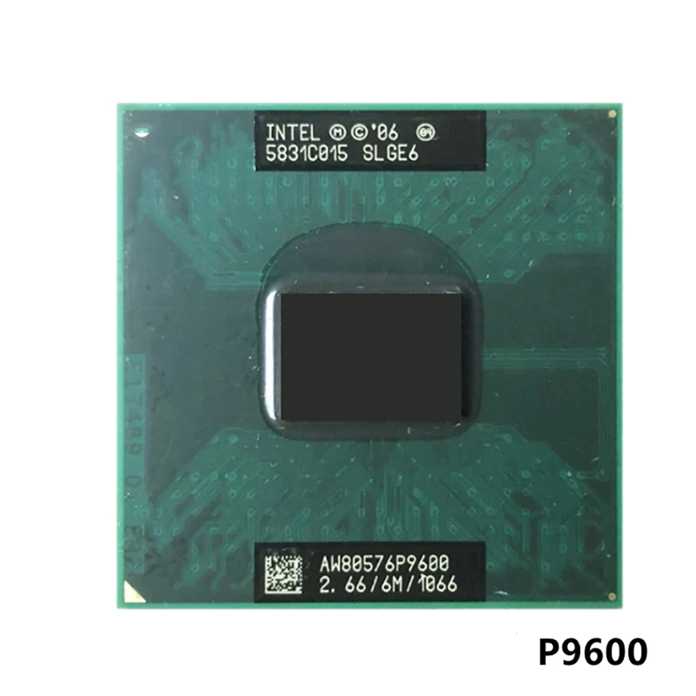 Процессор Intel Core 2 Duo Mobile P9600 SLGE6 2,6 ГГц двухъядерный двухпотоковый ЦПУ Процессор 6 Мб 25 Вт PGA478 
Процессор Intel Core 2 Duo Mobile P9600 SLGE6 2,6 ГГц двухъядерный двухпотоковый ЦПУ Процессор 6 Мб 25 Вт PGA478