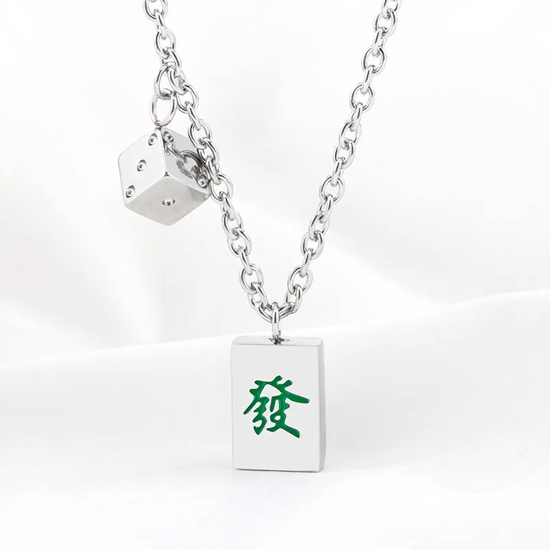 Hip Hop Dice Chinese Character Stainless Steel Pendant Necklace for Men Women Trend Punk Heavy Chain Jewelry Gift for Boy Girl
Hip Hop Dice Chinese Character Stainless Steel Pendant Necklace for Men Women Trend Punk Heavy Chain Jewelry Gift for Boy Girl