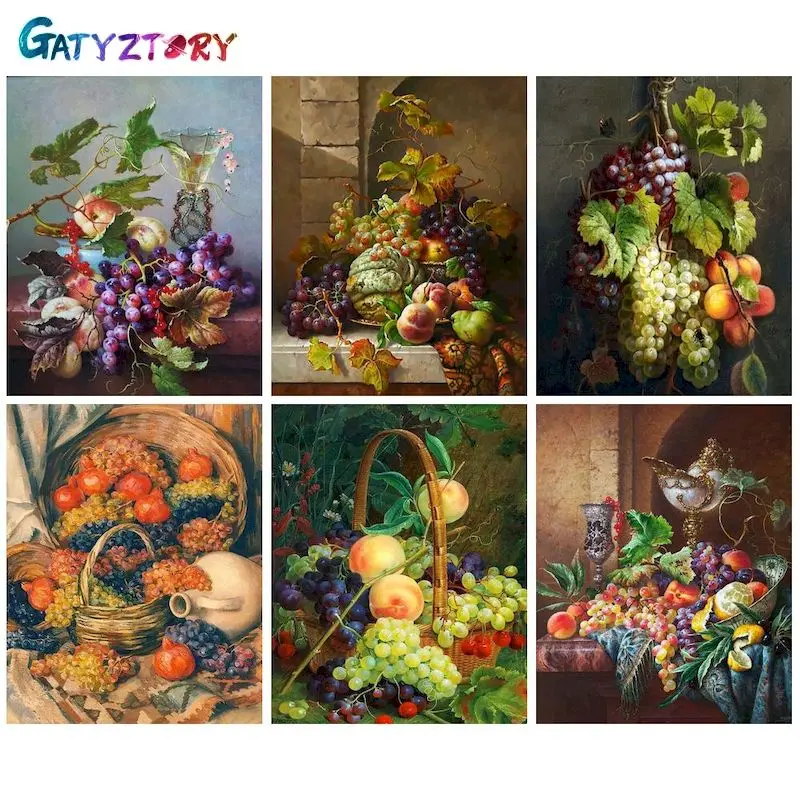 GATYZTORY DIY Paint By Number Fruit Hand Painted Painting Art Drawing On Canvas Gift Pictures By Numbers Still life Kits Home De
GATYZTORY DIY Paint By Number Fruit Hand Painted Painting Art Drawing On Canvas Gift Pictures By Numbers Still life Kits Home De