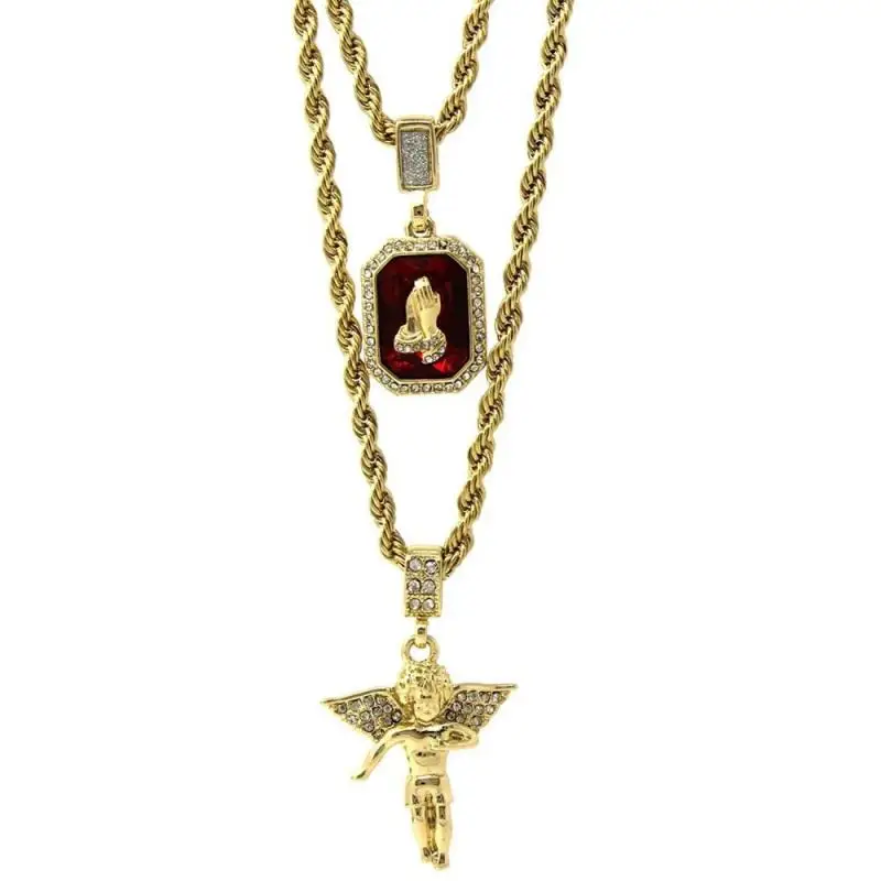 Classic Religious Amulet Men Ladies Vintage Colorful Angel Prayer Pendant Necklace Luxury Jewelry Gift Clothing Accessories
Classic Religious Amulet Men Ladies Vintage Colorful Angel Prayer Pendant Necklace Luxury Jewelry Gift Clothing Accessories