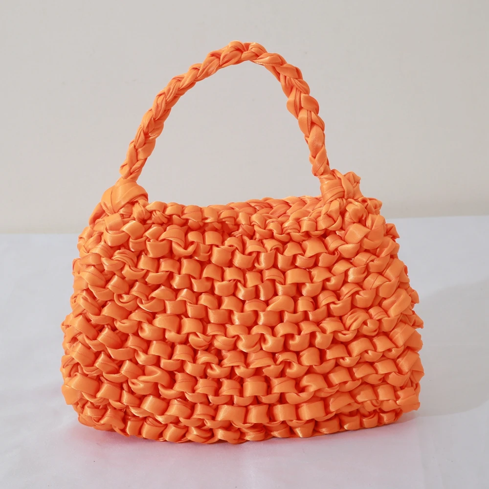 Мини-сумочки, маленькая плетеная крючком сумка, шелковое плетение, атласная лента, зеленая женская летняя Модная вязаная фиолетовая оранже... 
Мини-сумочки, маленькая плетеная крючком сумка, шелковое плетение, атласная лента, зеленая женская летняя Модная вязаная фиолетовая оранже...