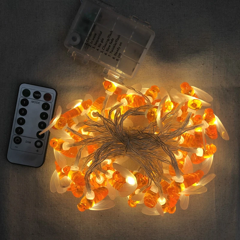 1 шт., светодиодная гирлянда с пчелами, 8 функций
1 шт., светодиодная гирлянда с пчелами, 8 функций