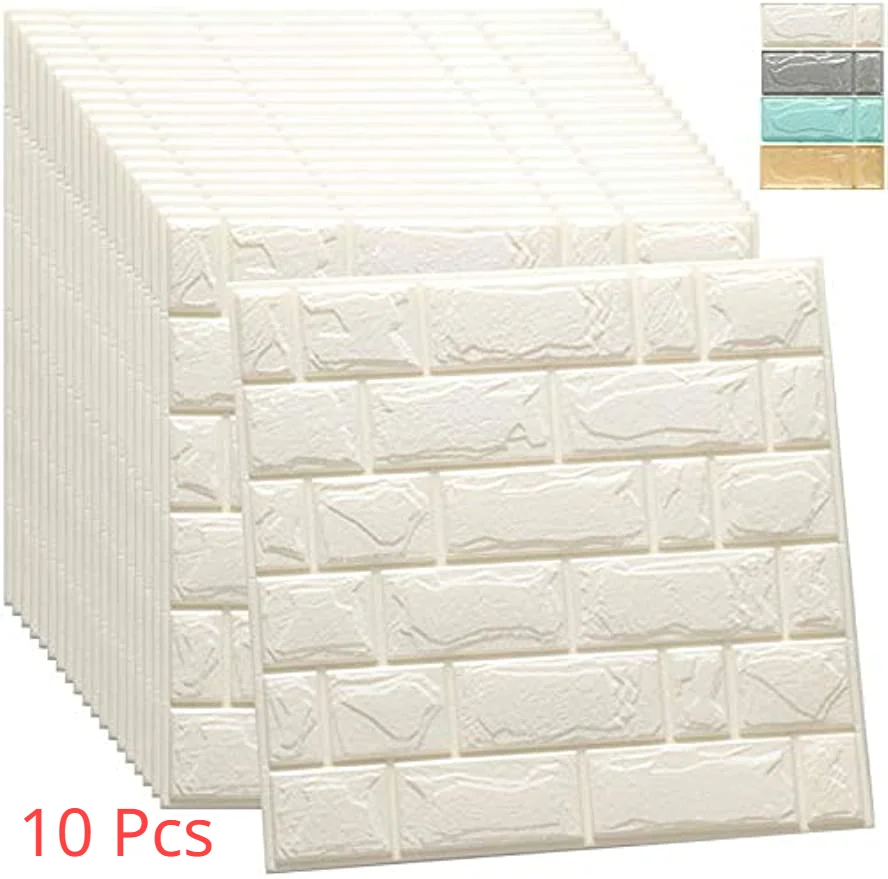 3D Brick Peel and Stick Wallpaper,Wall Panels Self Adhesive, Waterproof PE Foam Paintable,for Bedroom/Living Room Home Decoratio
3D Brick Peel and Stick Wallpaper,Wall Panels Self Adhesive, Waterproof PE Foam Paintable,for Bedroom/Living Room Home Decoratio