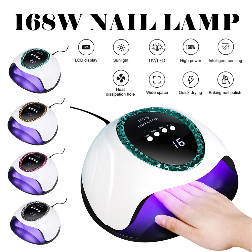 Nail Lamp Smart Sensor Nail Drying Lamp For Drying All Polish Gels UV/LED Lamp Nail Art Salon Manicure Machine Tool 168W Newest
Nail Lamp Smart Sensor Nail Drying Lamp For Drying All Polish Gels UV/LED Lamp Nail Art Salon Manicure Machine Tool 168W Newest