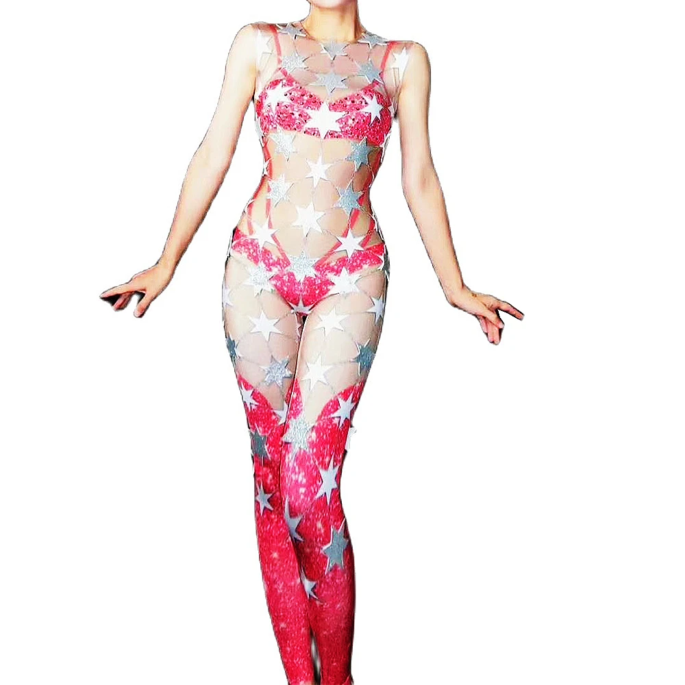 Perspective Shining Black And White Star Sequins Pink Bikini Sexy Women Jumpsuits Nightclub Pole Dance Clothing Rave Outfits
Perspective Shining Black And White Star Sequins Pink Bikini Sexy Women Jumpsuits Nightclub Pole Dance Clothing Rave Outfits