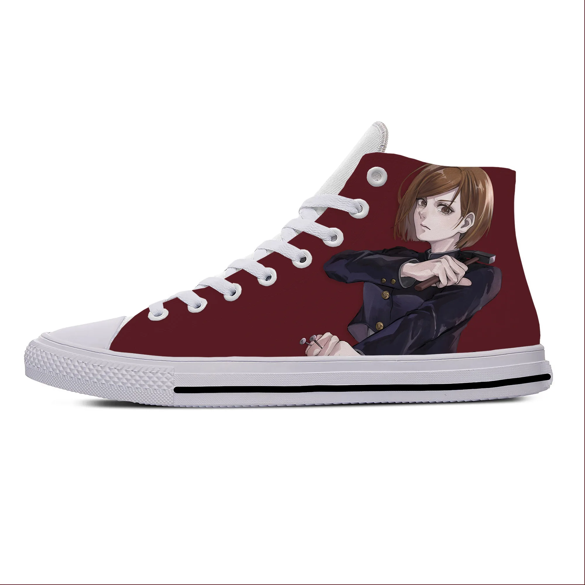 Hot Japanese Anime Jujutsu Kaisen Kugisaki Nobara Casual Cloth Shoes High Top Lightweight Breathable 3D Print Men Women Sneakers
Hot Japanese Anime Jujutsu Kaisen Kugisaki Nobara Casual Cloth Shoes High Top Lightweight Breathable 3D Print Men Women Sneakers