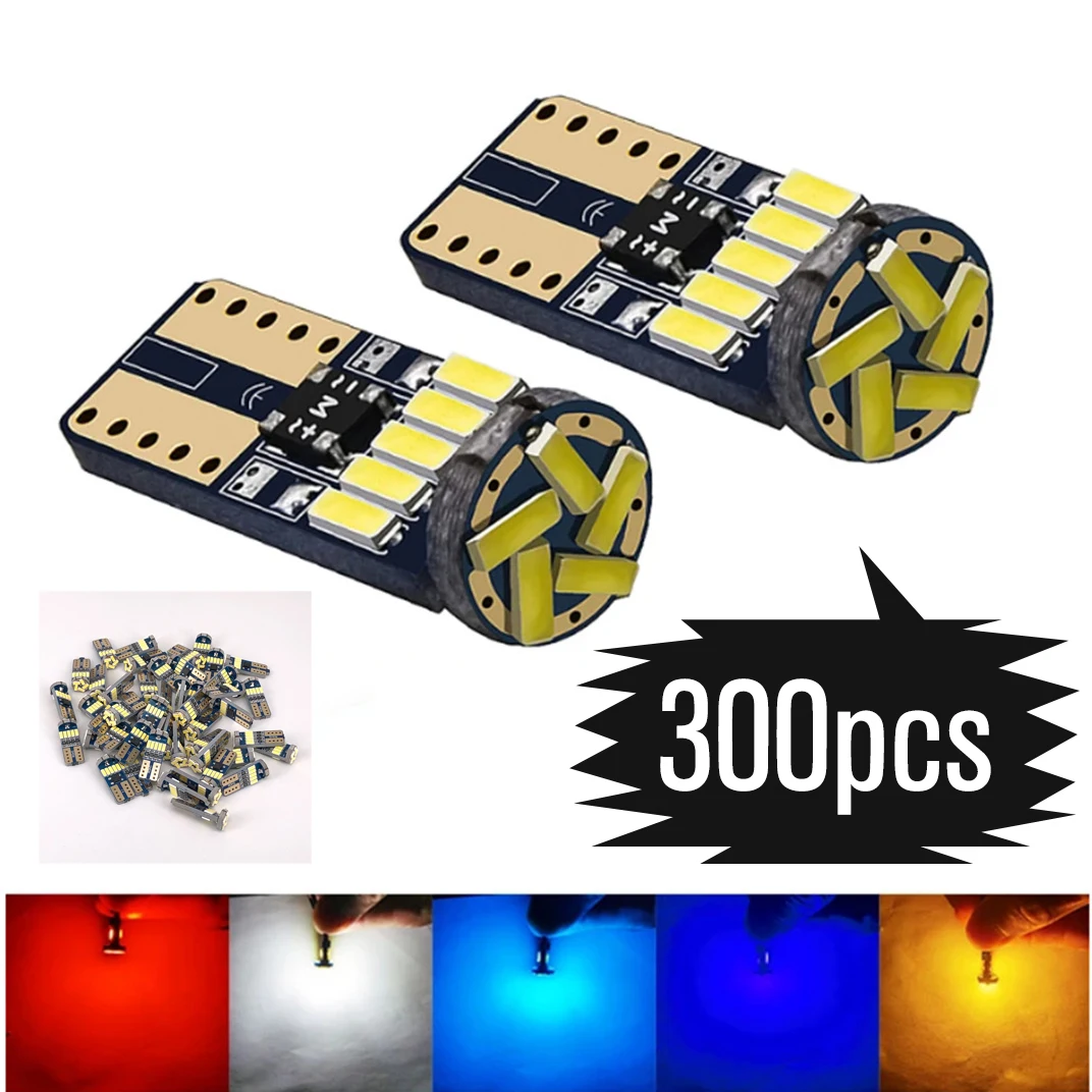 300pcs Car LEDs Light T10 168 194 W5W 15 LED 4014 Clearance Lamp Interior Lamps Side Lights License Plate Light
300pcs Car LEDs Light T10 168 194 W5W 15 LED 4014 Clearance Lamp Interior Lamps Side Lights License Plate Light