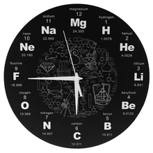 Periodic Table Of Elements Wall Art Chemical Symbols Wall Clock Educational Elemental Display Classroom Clock Teachers Gift