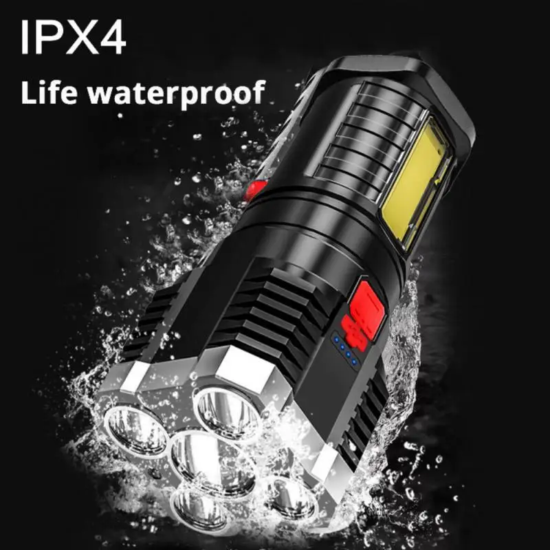 High Power Flashlight LED Super Bright Spotlight Long-range Lighting USB Rechargeable COB Light Flashlights Outdoor Camping Lamp
High Power Flashlight LED Super Bright Spotlight Long-range Lighting USB Rechargeable COB Light Flashlights Outdoor Camping Lamp