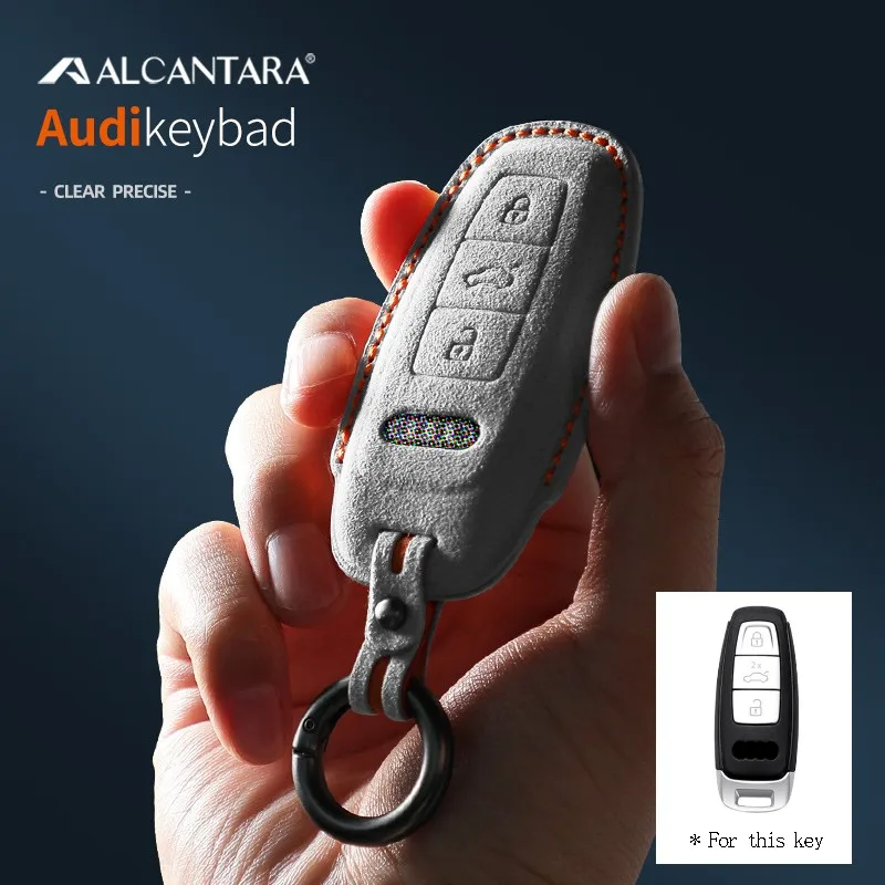 Alcantara Suede 3D Stereo Car Key Case Bag for Audi A3 A6 A7 A8L D5 C8 Q4 E-tron Q7 Q8 S6 S7 S8 RS 6 RS 7 2022 2023 Accessories
Alcantara Suede 3D Stereo Car Key Case Bag for Audi A3 A6 A7 A8L D5 C8 Q4 E-tron Q7 Q8 S6 S7 S8 RS 6 RS 7 2022 2023 Accessories