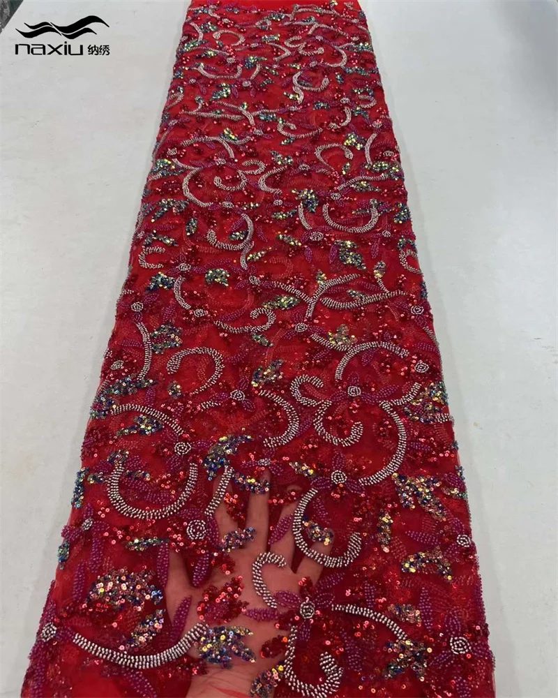 Madison African Luxury Sequins Lace Fabrics 2023 Latest Beaded Embroidery French Tulle Mesh Lace Fabric Material For Party 
Madison African Luxury Sequins Lace Fabrics 2023 Latest Beaded Embroidery French Tulle Mesh Lace Fabric Material For Party