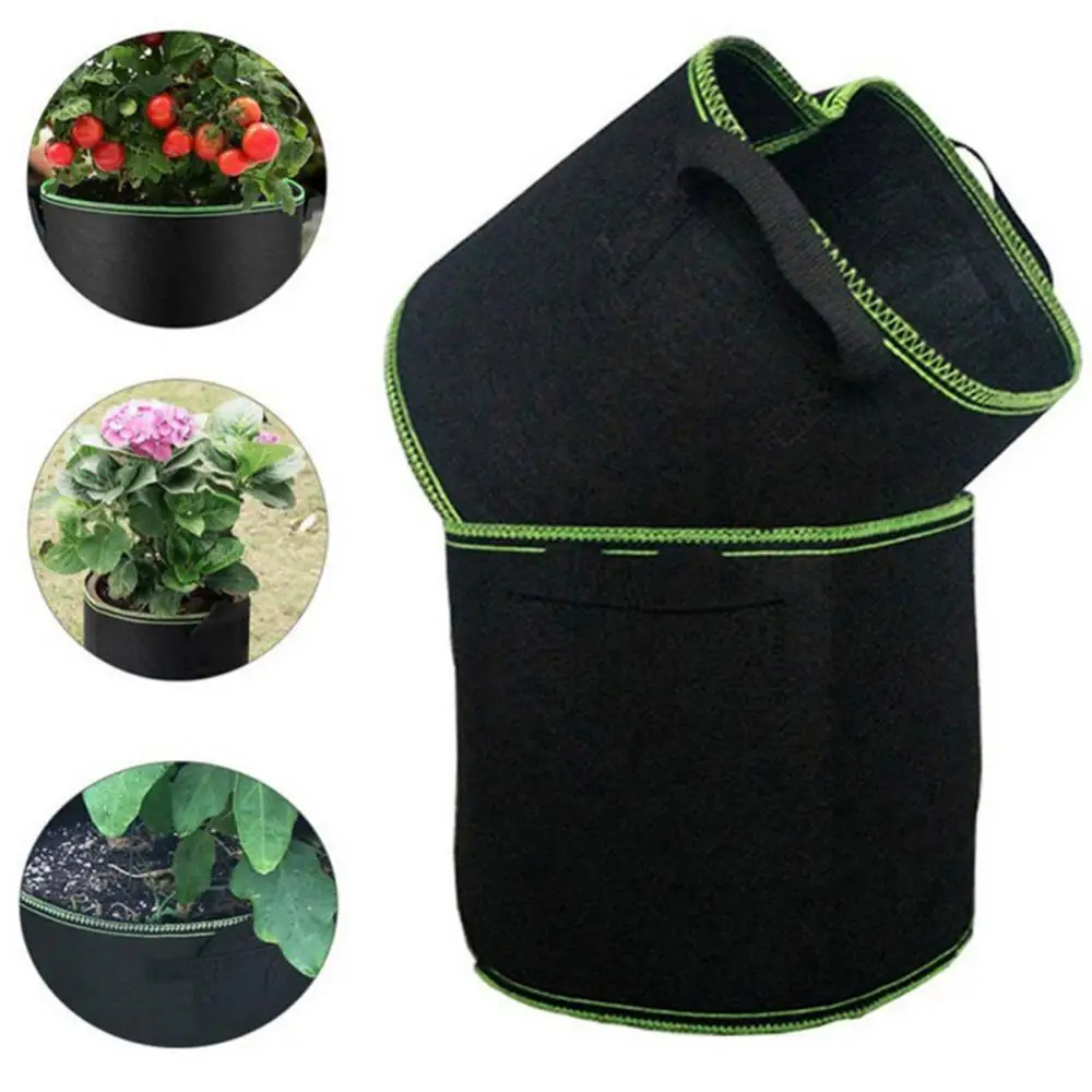 Fabric Flower Pots Potato Tomato Planting Bag Non-woven Fabric Planting Bag Handle Round Flower Pot Container Gardening Tool
Fabric Flower Pots Potato Tomato Planting Bag Non-woven Fabric Planting Bag Handle Round Flower Pot Container Gardening Tool