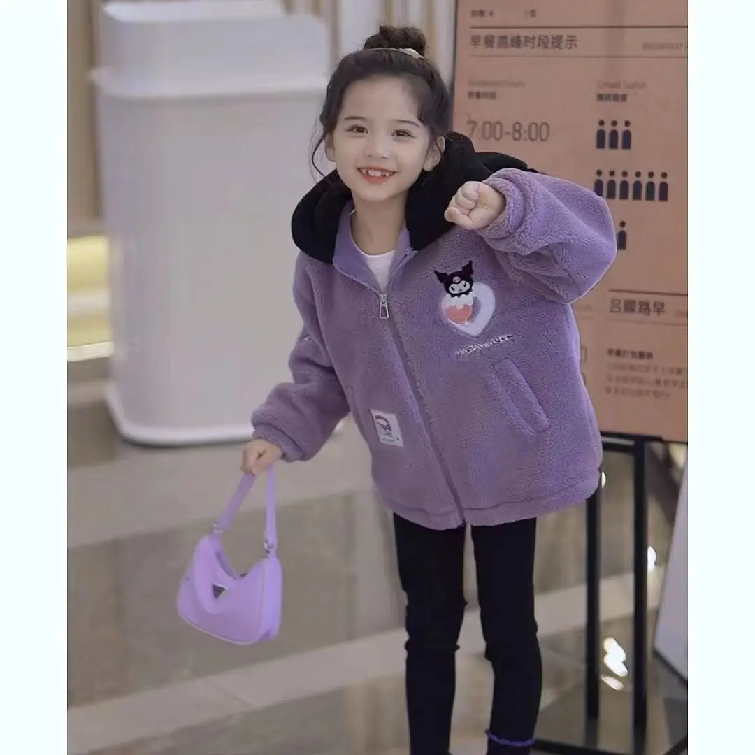 Kawaii Sanrio Children Sweater Kuromi Accessories Cute Beauty Cartoon Anime Winter Padded Thickened Casual Jacket Toys Girl Gift
Kawaii Sanrio Children Sweater Kuromi Accessories Cute Beauty Cartoon Anime Winter Padded Thickened Casual Jacket Toys Girl Gift