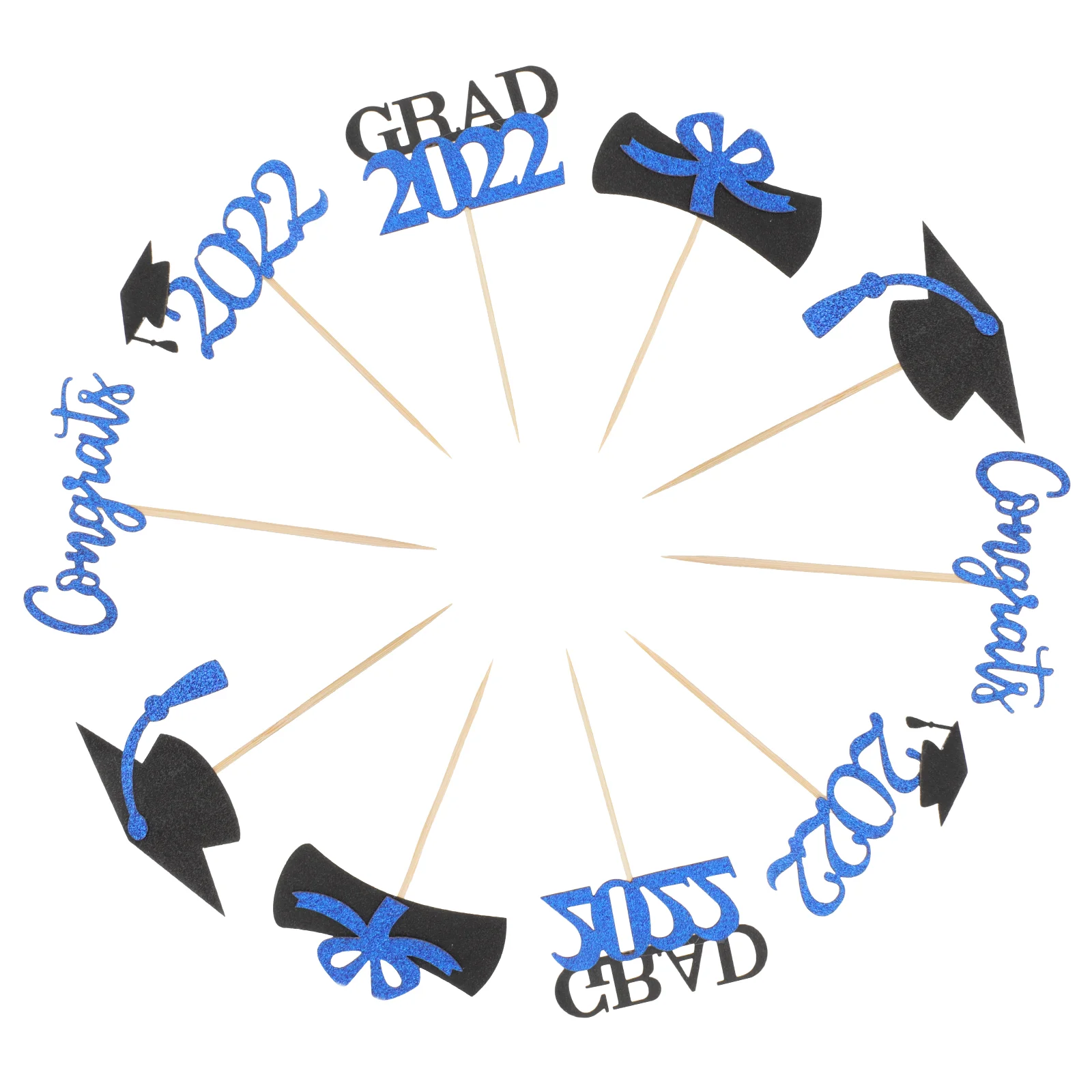 30 Pcs Paper Graduation Cake Picks Cake Adornments Cake Decorations for DIY 
30 Pcs Paper Graduation Cake Picks Cake Adornments Cake Decorations for DIY