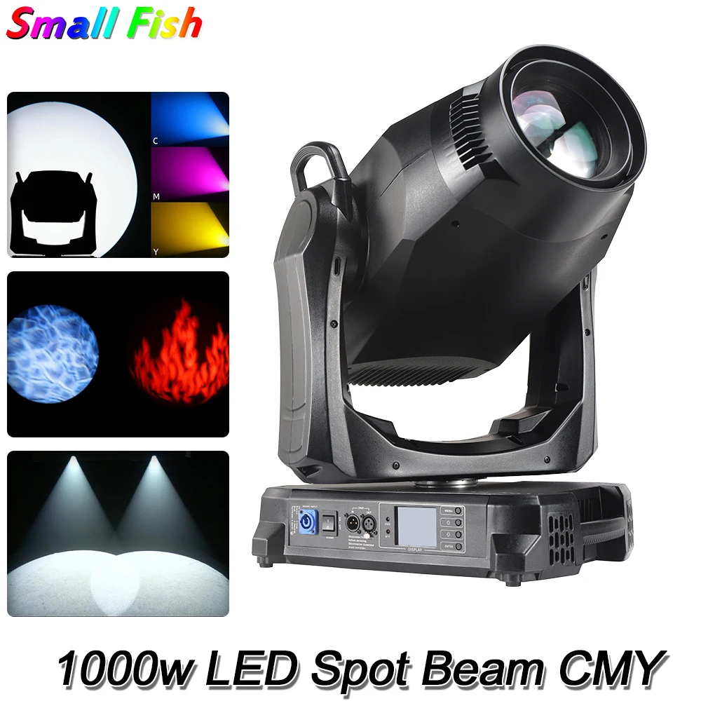 

New LED 1000W Moving Head Light CMY CTO Profile Frame Party Stage Spot Beam Zoom Lights Wash Disco DJ Wedding Decoration Lamp