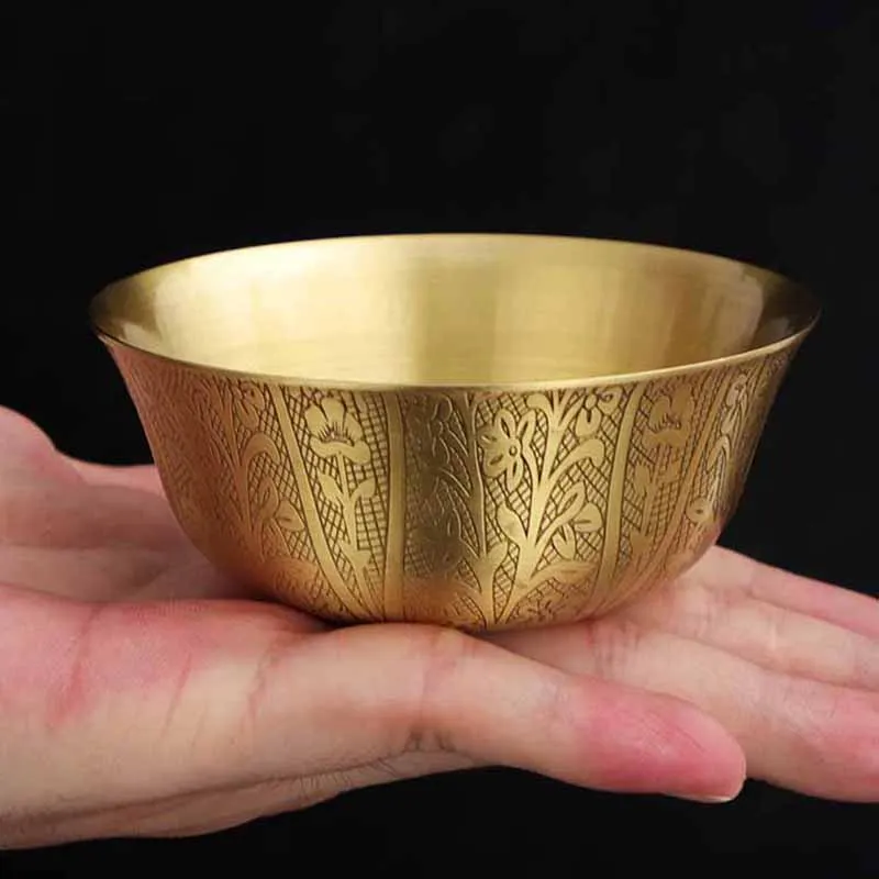 Copper Bowl Household Offering Buddhist Hall Temple Offering Bowl Pure Copper Water Supply Bowl Sacrificial Ornaments
Copper Bowl Household Offering Buddhist Hall Temple Offering Bowl Pure Copper Water Supply Bowl Sacrificial Ornaments