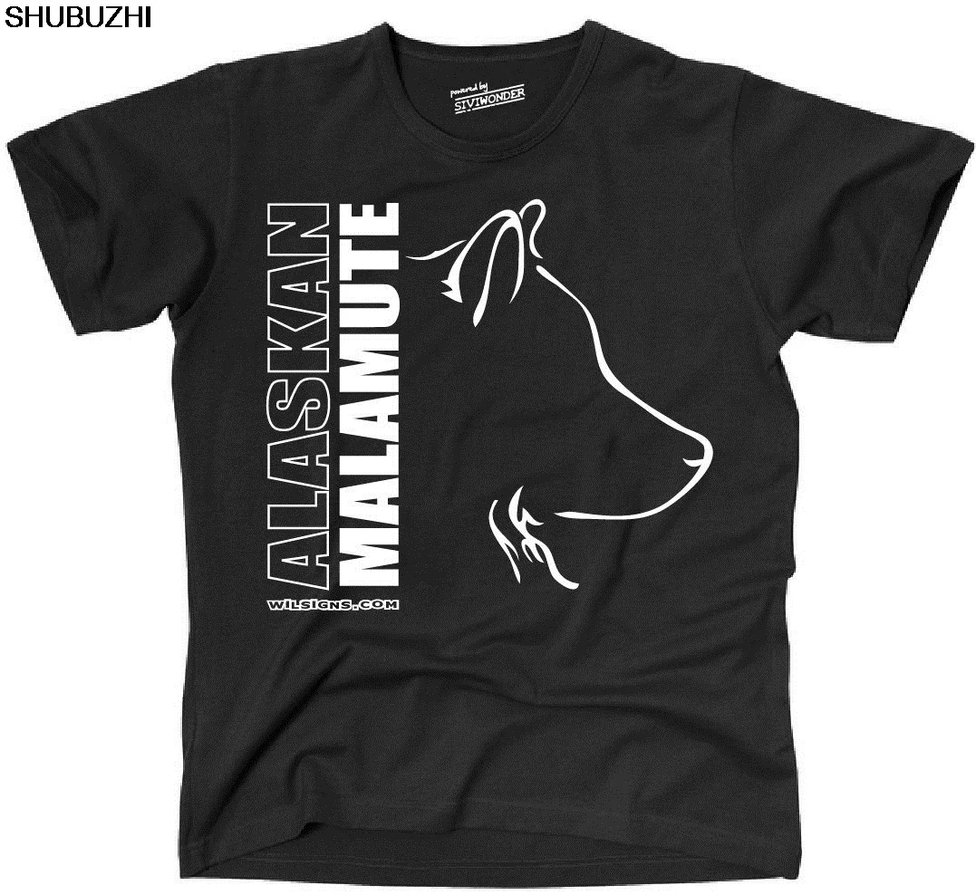 Мужская футболка TWILPROF Hunde Alaskan Malamute Profil WILSIGNS Siviwonder из хлопка