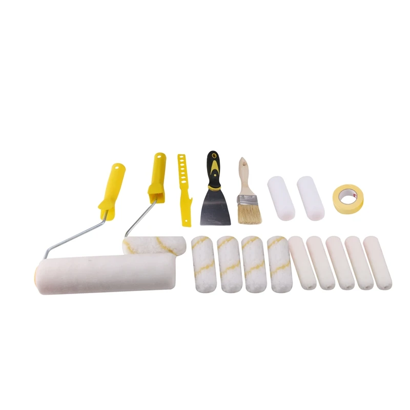 19Pcs Paint Roller Brushes Set 4-Inch Mini Roller Cover Refills For Wall Bathtub Paint Refinishing Sponge Roller Kit
19Pcs Paint Roller Brushes Set 4-Inch Mini Roller Cover Refills For Wall Bathtub Paint Refinishing Sponge Roller Kit