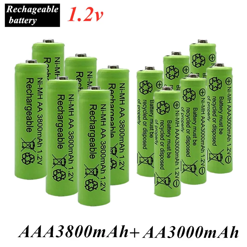 2022 100% original 1.2V AA 3800mAh NI-MH Rechargeable Batteries+1.2 V AAA 3000 mAh Rechageable battery NI-MH battery
2022 100% original 1.2V AA 3800mAh NI-MH Rechargeable Batteries+1.2 V AAA 3000 mAh Rechageable battery NI-MH battery