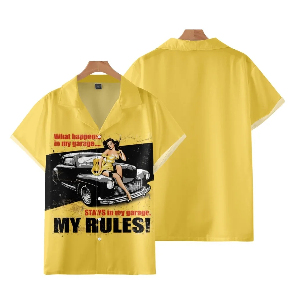 Men's Shirts Hawaii Style Race Girl Cuban Shirts Beach Wear for Men And Women Vintage y2k Short Sleeve Summer Plus Size
Men's Shirts Hawaii Style Race Girl Cuban Shirts Beach Wear for Men And Women Vintage y2k Short Sleeve Summer Plus Size