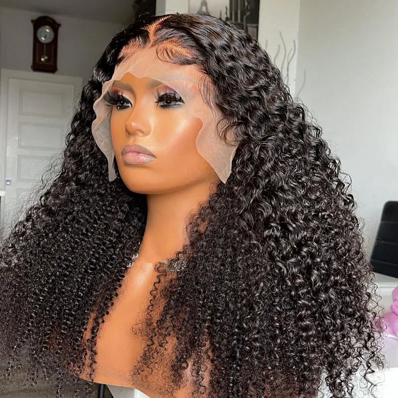 Glueless Soft Natural Black 180% Density Kinky Curly Preplucked 26inch Long Lace Front Wig For Women BabyHair Daily Cosplay
Glueless Soft Natural Black 180% Density Kinky Curly Preplucked 26inch Long Lace Front Wig For Women BabyHair Daily Cosplay