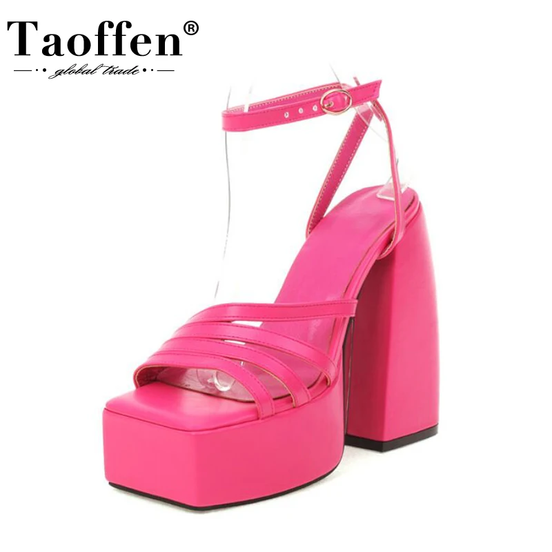 Taoffen Size 34-43 Woman Summer Shoes Ankle Strap High Platform Women High Heel Sandals Fashion Sexy Club Ladies Footwear
Taoffen Size 34-43 Woman Summer Shoes Ankle Strap High Platform Women High Heel Sandals Fashion Sexy Club Ladies Footwear