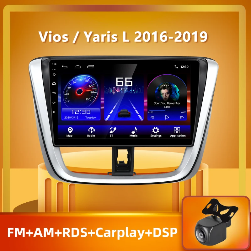 PEERCE For Toyota Vios Yaris L 2016 - 2019 Car Radio Multimedia Video Player Navigation GPS Android 10 Carplay No 2din 2 din
PEERCE For Toyota Vios Yaris L 2016 - 2019 Car Radio Multimedia Video Player Navigation GPS Android 10 Carplay No 2din 2 din