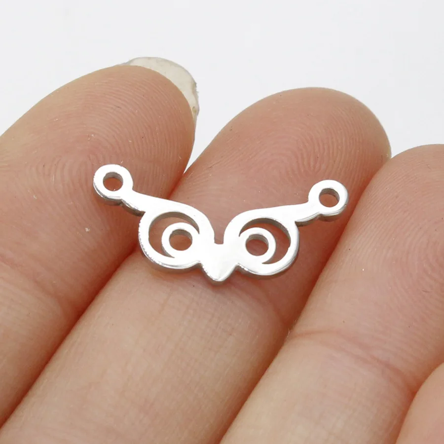 WZNB 5Pcs Stainless Steel Hollow Owl Charms Pendant Connector for Jewelry Making Necklace Bracelet Accessories Diy Material
WZNB 5Pcs Stainless Steel Hollow Owl Charms Pendant Connector for Jewelry Making Necklace Bracelet Accessories Diy Material