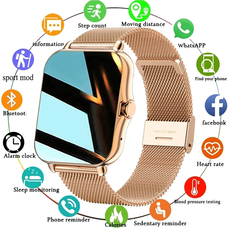 Women Smart Watch Men 1.69" Full Touch Screen Heart Rate Fitness Tracker Ladies Watch Bluetooth Call Smart Clock
Women Smart Watch Men 1.69" Full Touch Screen Heart Rate Fitness Tracker Ladies Watch Bluetooth Call Smart Clock