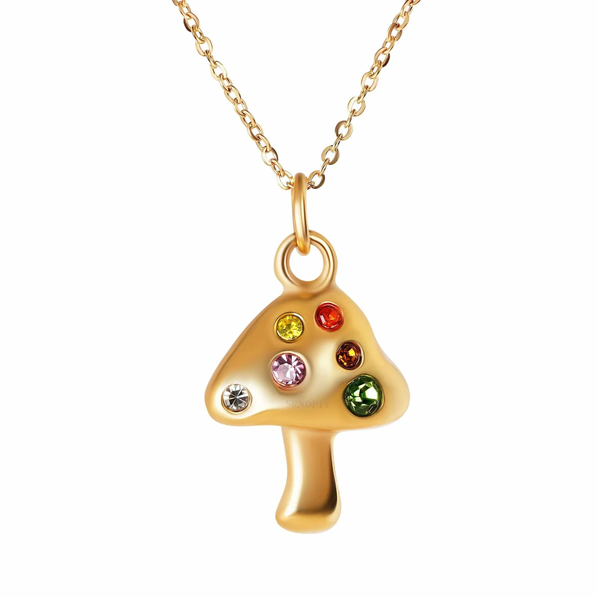 Lovely Mushroom Pendant Necklace for Women Shiny Rhinestone Gold Color Alloy Metal Chain Choker Jewelry Collar
Lovely Mushroom Pendant Necklace for Women Shiny Rhinestone Gold Color Alloy Metal Chain Choker Jewelry Collar