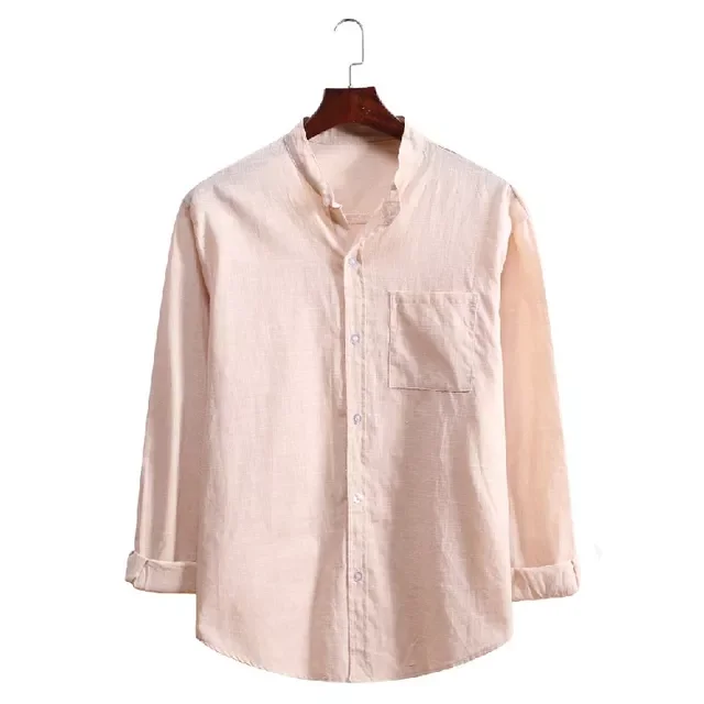 New Men's Cotton Linen T Shirt Male Spring Casual Long Sleeves Solid Color Tops S-2XL
New Men's Cotton Linen T Shirt Male Spring Casual Long Sleeves Solid Color Tops S-2XL