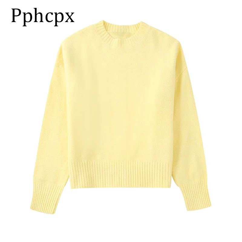 Pphcpx Pullover Winter Sweater Women 2022 Solid Long Sleeve Thick Sweaters Ladies O-Neck Knit Vintage Pullover Top Clothes
Pphcpx Pullover Winter Sweater Women 2022 Solid Long Sleeve Thick Sweaters Ladies O-Neck Knit Vintage Pullover Top Clothes