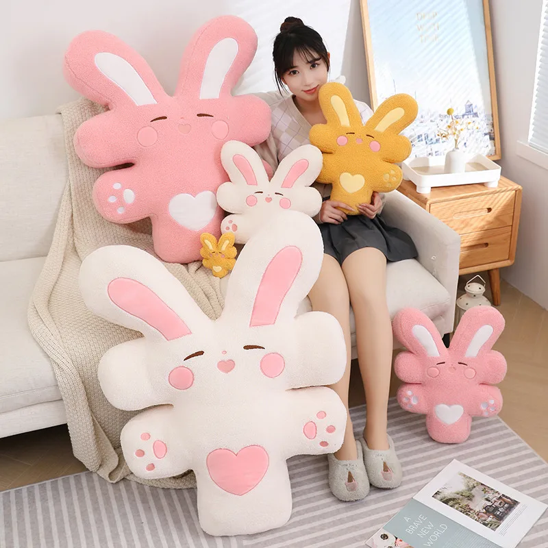 

15/40/80cm Kawaii Rich Rabbit Plush Pillow Cute Bunny Throw Pillows Cushion Mini Keychain Bag Pendant Soft Kids Toys for Girls