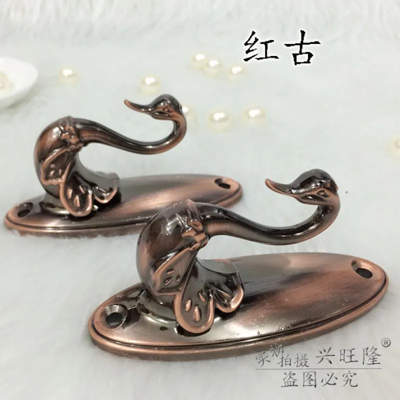 Zinc Alloy Curtains Hooks Swan Patterned Curtain Accessories Golden Window Curtain Holder Metal Curtain Wall Hooks 2pc/lot
Zinc Alloy Curtains Hooks Swan Patterned Curtain Accessories Golden Window Curtain Holder Metal Curtain Wall Hooks 2pc/lot