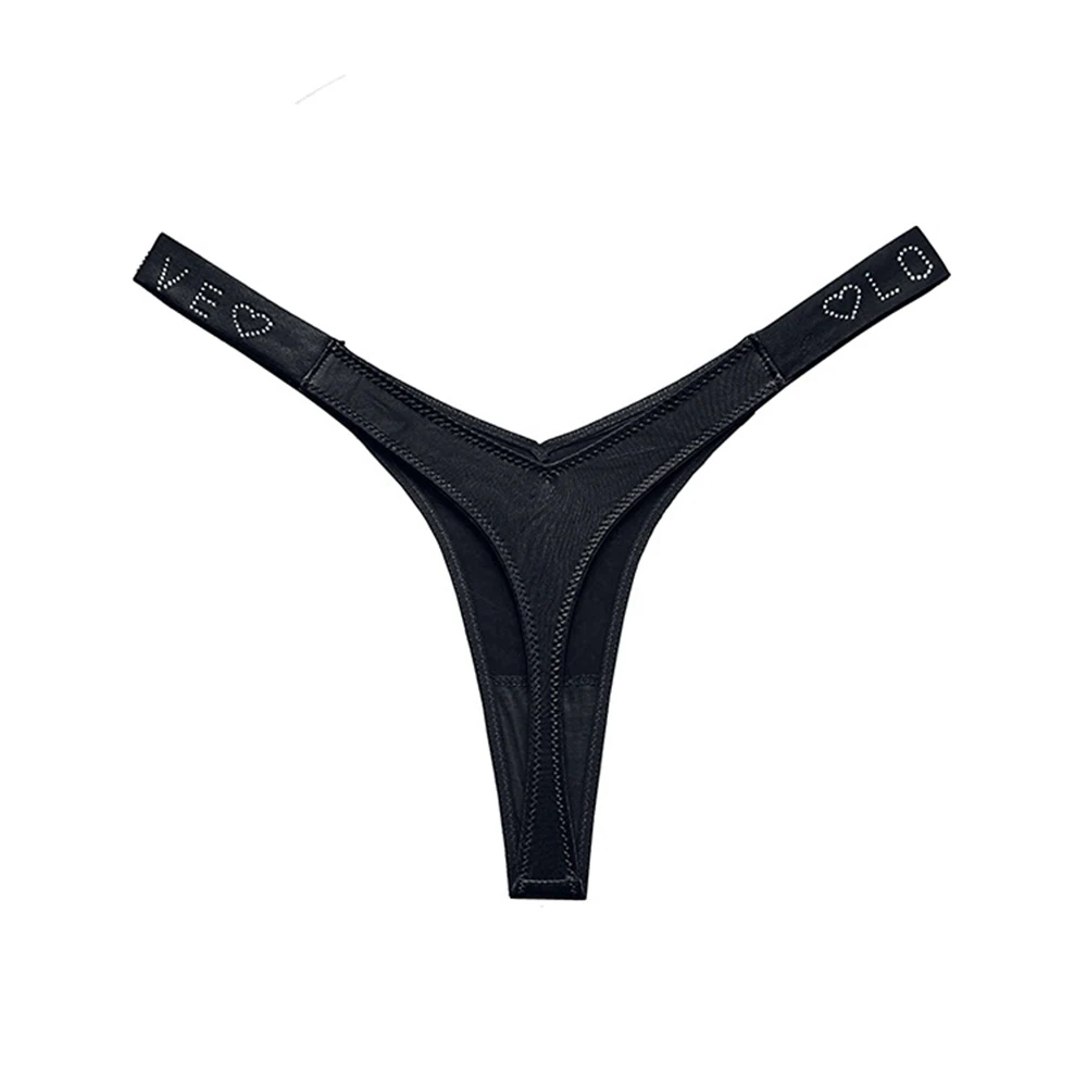 Women Diamond Decorate Sexy High Cut G-string Smooth Low Rise Thongs T-back Panties Solid Simple Women Hot Exotic Lingeries
Women Diamond Decorate Sexy High Cut G-string Smooth Low Rise Thongs T-back Panties Solid Simple Women Hot Exotic Lingeries