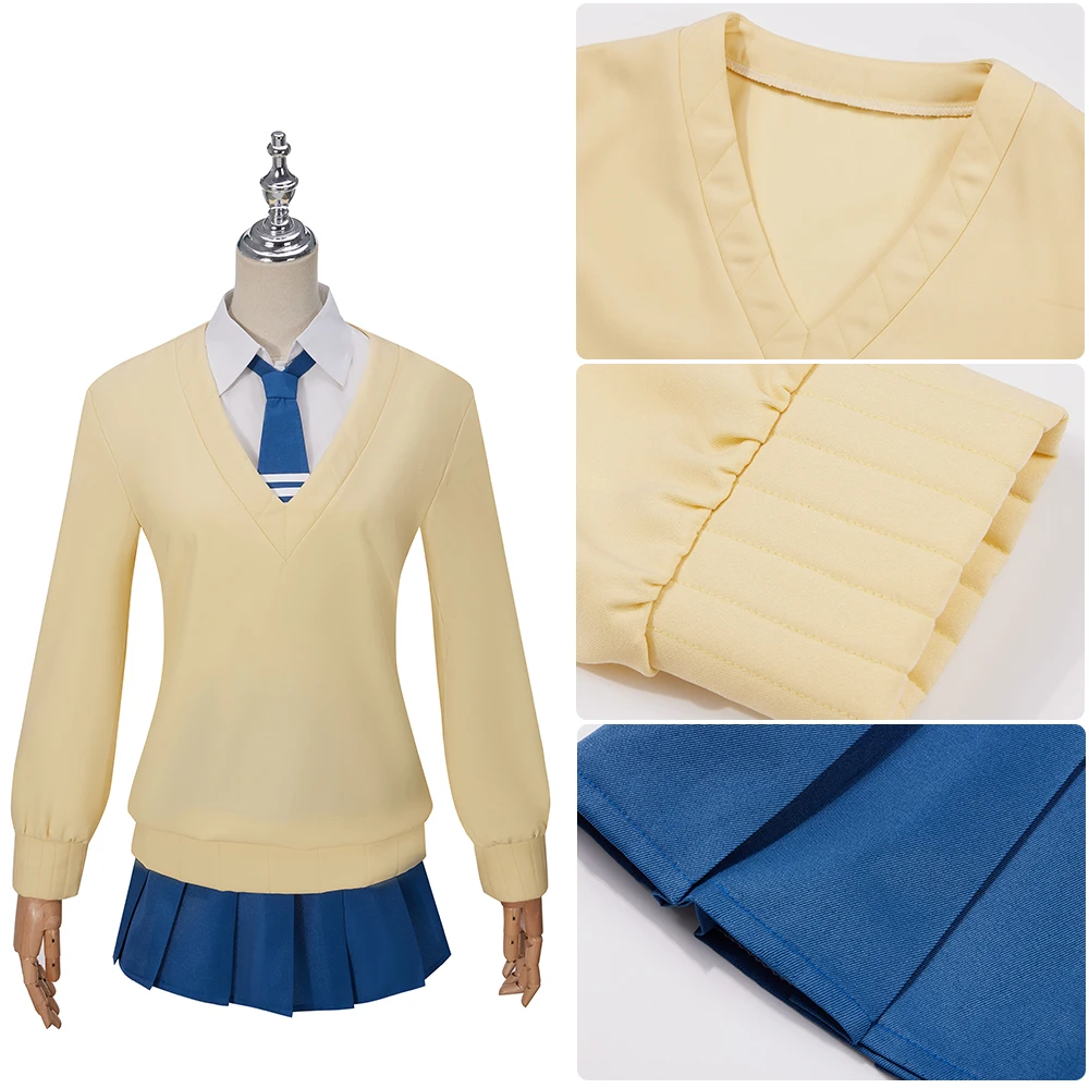 Anime Mieruko-chan Yotsuya Miko Cosplay Costumes Adult Women JK Uniform for Girl Jacket Blouse Pleated Skirt Bow-Ties Halloween
Anime Mieruko-chan Yotsuya Miko Cosplay Costumes Adult Women JK Uniform for Girl Jacket Blouse Pleated Skirt Bow-Ties Halloween