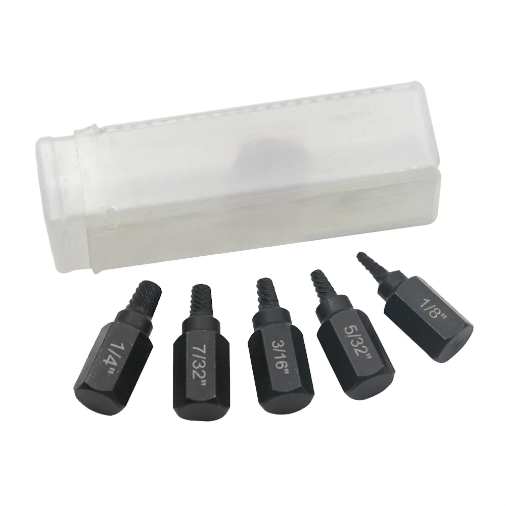 5pcs Screw Nut Extractor Multi-spline Hexagon Socket Bolt Removal Tool Stripped Screw Head Tap Extractor Set
5pcs Screw Nut Extractor Multi-spline Hexagon Socket Bolt Removal Tool Stripped Screw Head Tap Extractor Set