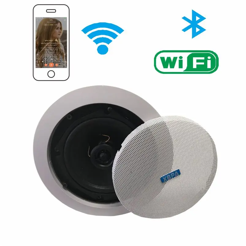 Умный потолочный динамик с поддержкой Wi-Fi, Bluetooth и беспроводной функцией воспроизведения музыки по Wi-Fi
Умный потолочный динамик с поддержкой Wi-Fi, Bluetooth и беспроводной функцией воспроизведения музыки по Wi-Fi