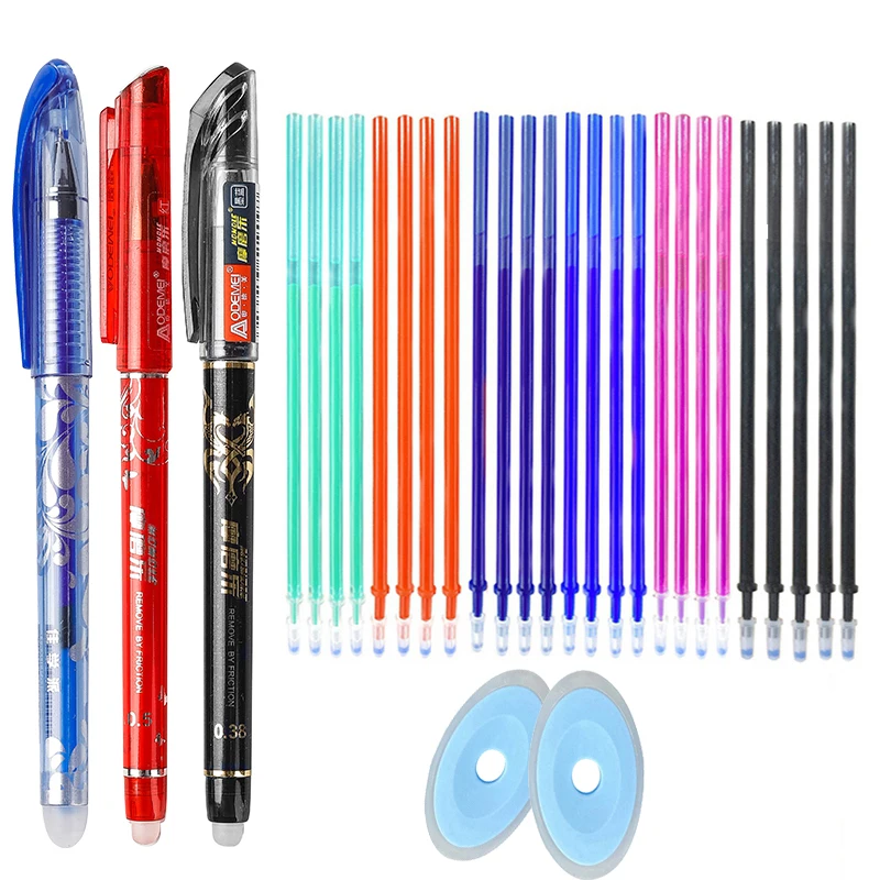 Kawaii Magic Erasable Gel Pens Set ballpoint pen Erasable Refills Rod Washable Handle Writing Stationery School Office Supplies
Kawaii Magic Erasable Gel Pens Set ballpoint pen Erasable Refills Rod Washable Handle Writing Stationery School Office Supplies