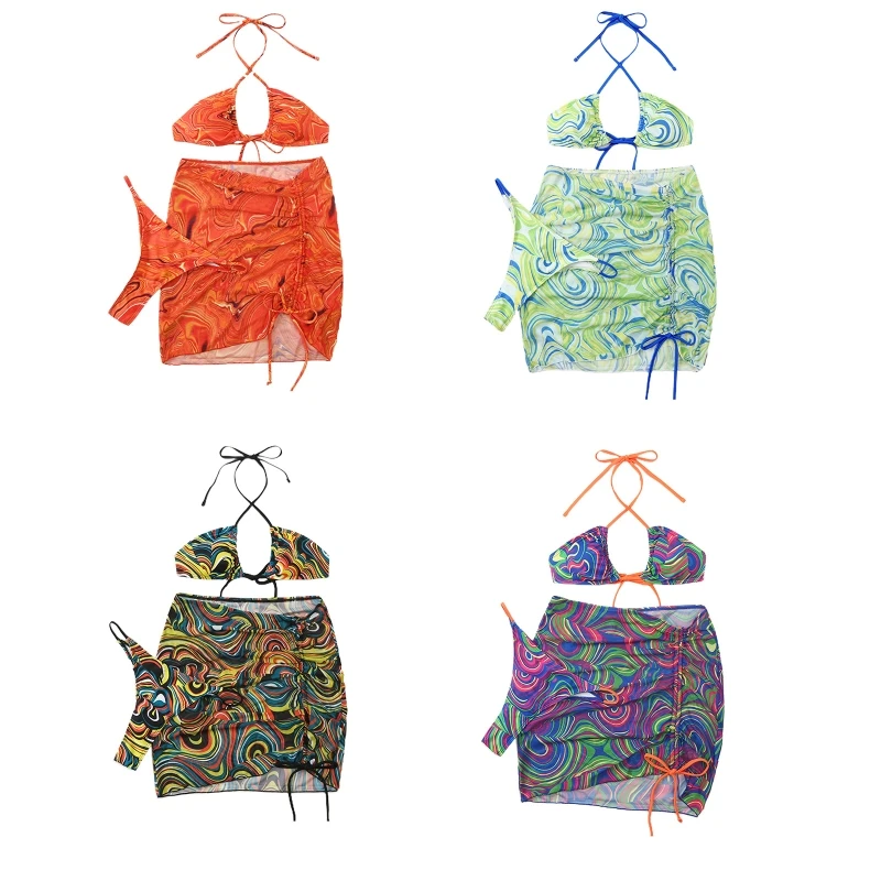 Printed Bikini Slim Beachwear Sexy Thong Small Chest Bathing Suit Cover Gathered Wrap Swimming Bathing Suit Swimsuit
Printed Bikini Slim Beachwear Sexy Thong Small Chest Bathing Suit Cover Gathered Wrap Swimming Bathing Suit Swimsuit
